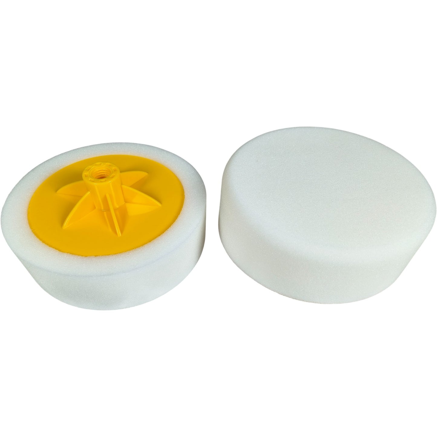 White Hard Mop Sponge Pad 150mm x 50mm (M14) – Heavy Duty Polishing & Rubbing Foam Pad