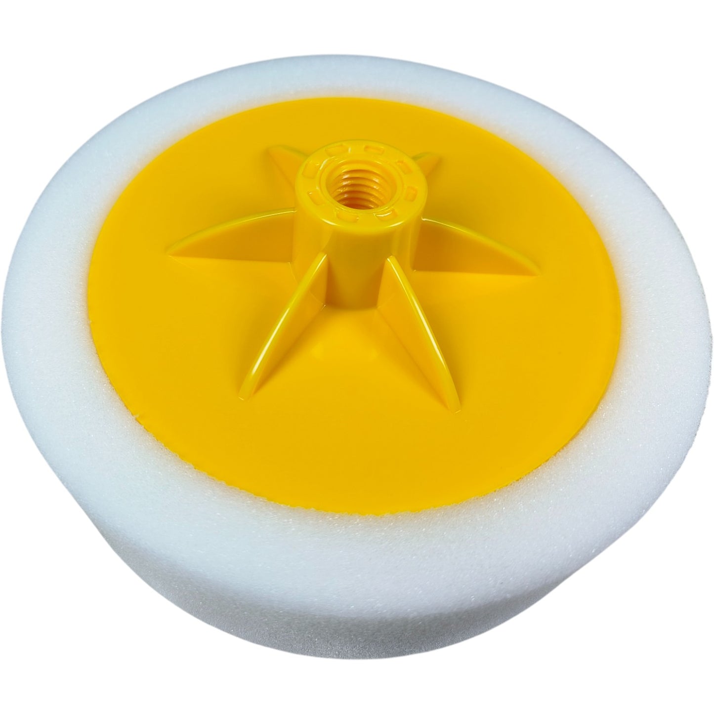 White Hard Mop Sponge Pad 150mm x 50mm (M14) – Heavy Duty Polishing & Rubbing Foam Pad