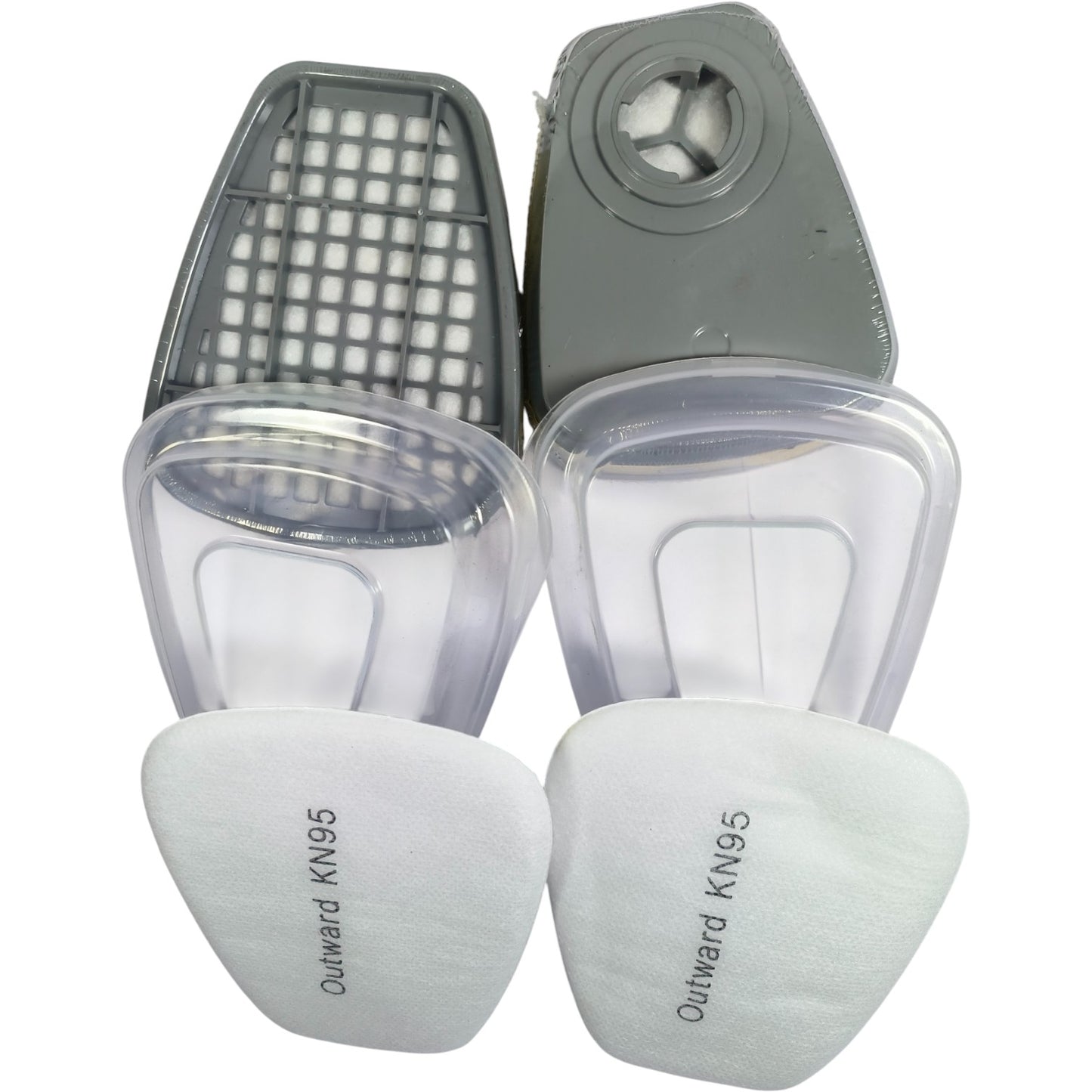 ICR 7502 Industrial Respirator Mask Set with Dual Cartridge & KN95 Filters – Reusable Silicone, For Paint, Dust & Chemical Protection