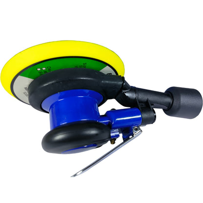 N36 Blue Air Sander – 5-Inch Pneumatic Random Orbital Sander, 12000 RPM Dual Action for Auto & Wood Finishing