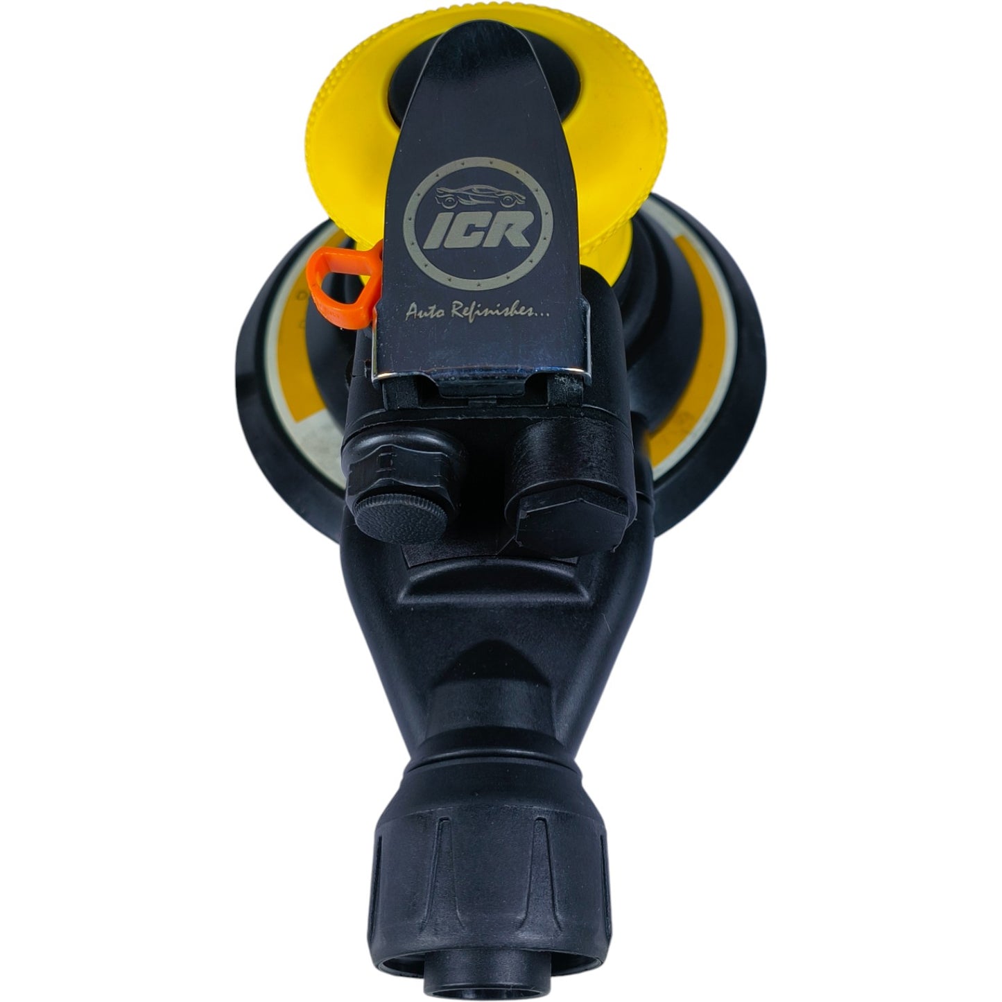 ICR W-27 6" Dual Action Pneumatic Sander with Vacuum System – 3/16" Stroke, 10,500 RPM, Lightweight, 90 PSI