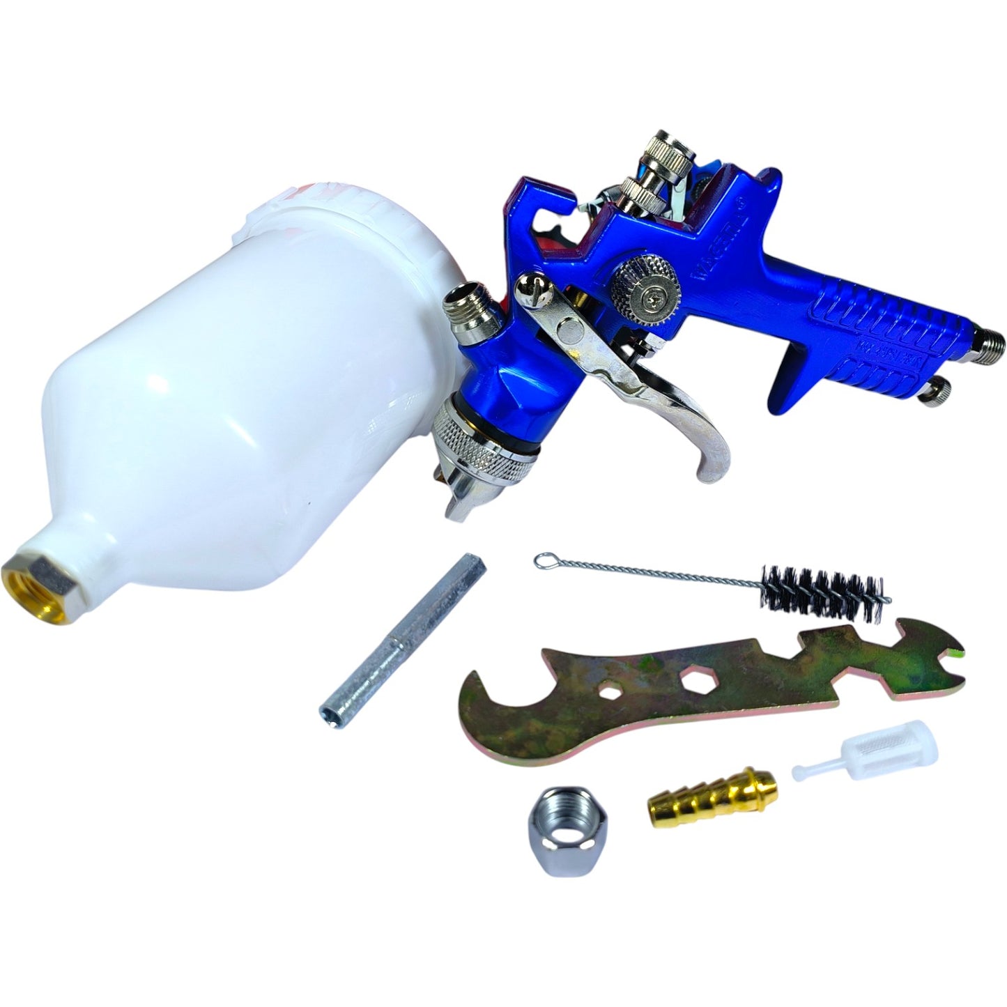 Wagema H-827 HVLP Professional Gravity Feed Spray Gun – 600ml, 1.4mm/1.3mm Nozzle for Car, Furniture & Industrial Paint