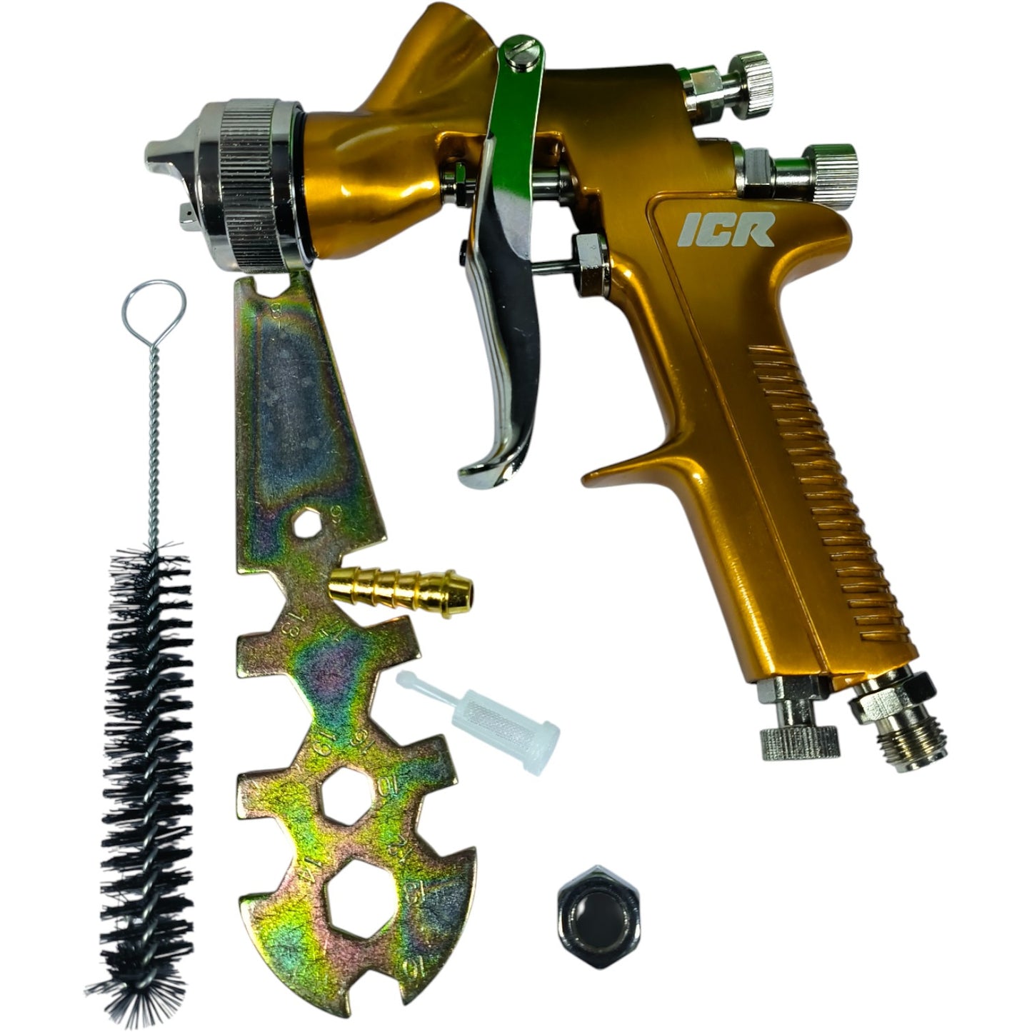 ICR K3006 HVLP Spray Gun – Professional Car Paint Gun, 600ml Cup, Adjustable Nozzle & Pressure