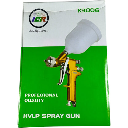 ICR K3006 HVLP Spray Gun – Professional Car Paint Gun, 600ml Cup, Adjustable Nozzle & Pressure
