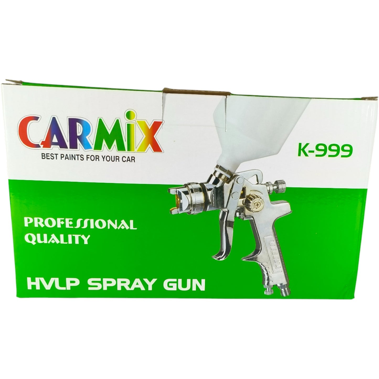 Carmix K-999 Professional HVLP Spray Gun – Gravity Feed, 600ml Cup, 1.4/1.7/2.0mm Nozzle