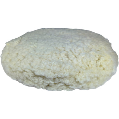 ICR Wool Buffing Pad for Rotary & Dual Action Polishers – Heavy Cut, 100% Wool, Auto Refinisher (7.5 INCH)