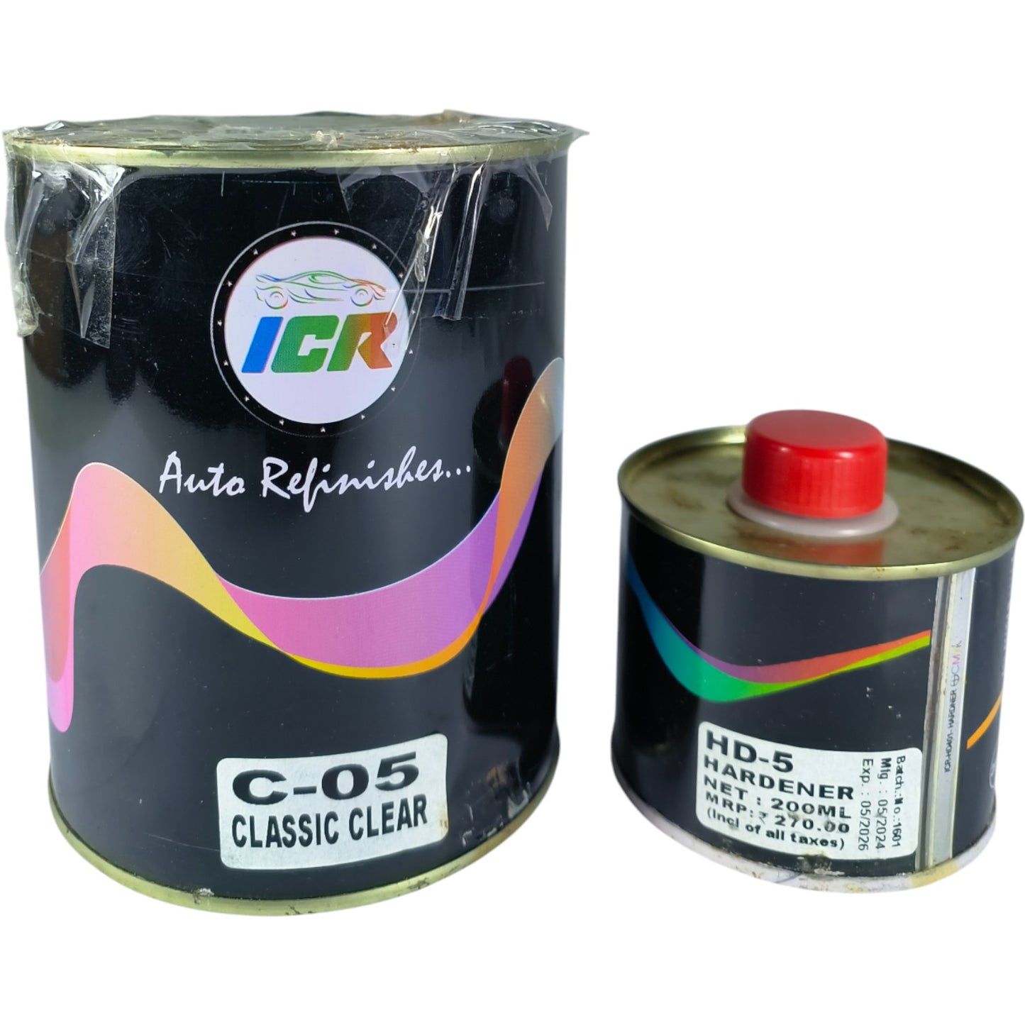 ICR C-05 Classic Clear with HD-5 Hardener – Premium 2K Clear Coat and Hardener Set (Classic Finish)