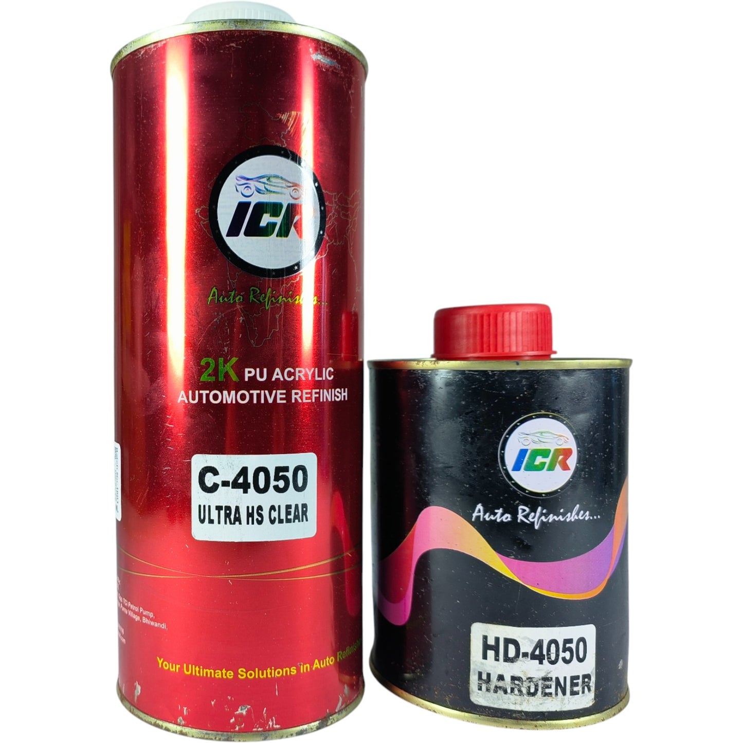 ICR 2K PU Acrylic Automotive Refinish Kit (C-4050 Ultra HS Clear + HD-4050 Hardener)