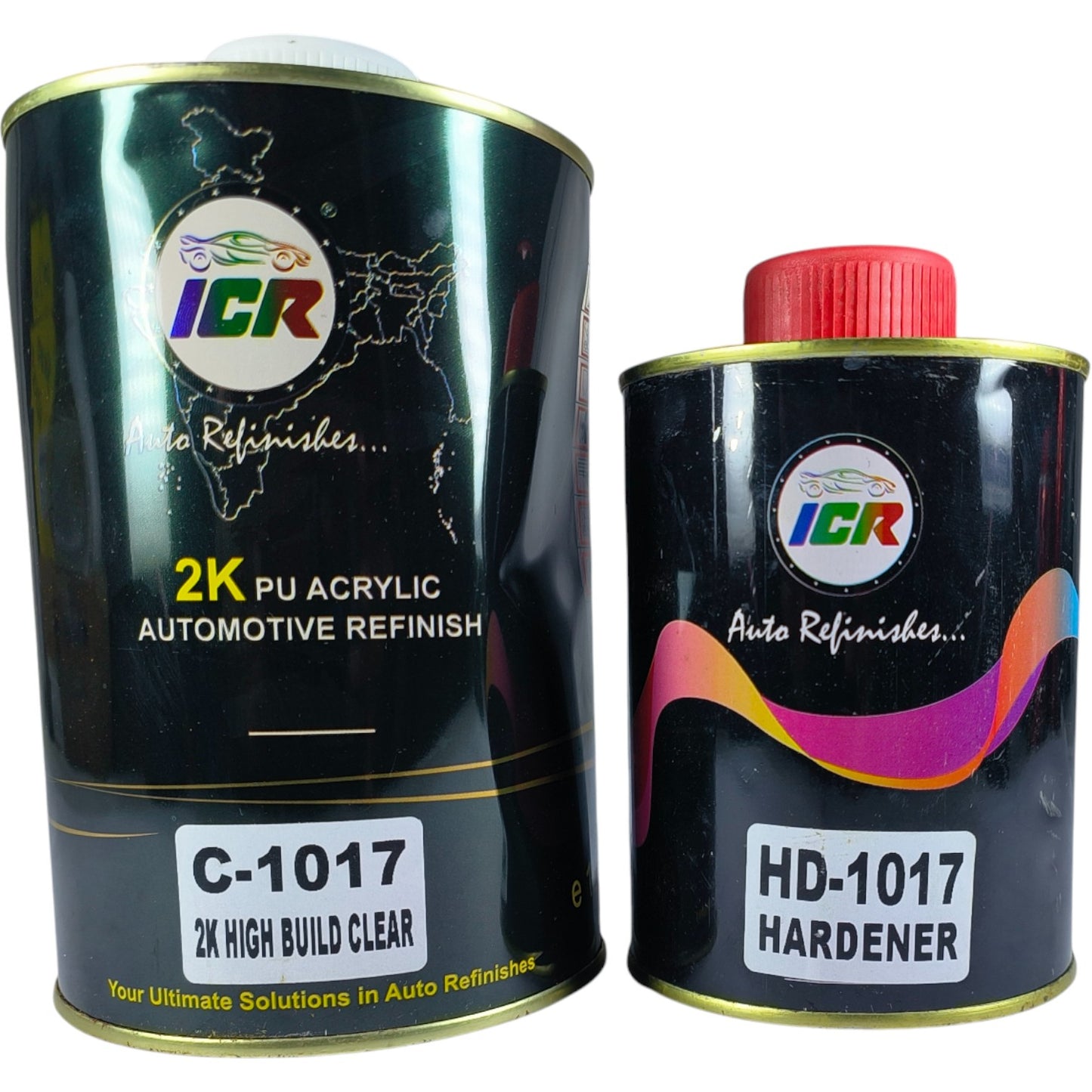ICR 2K PU Acrylic Automotive Refinish Kit (C-1017 High Build Clear + HD-1017 Hardener)