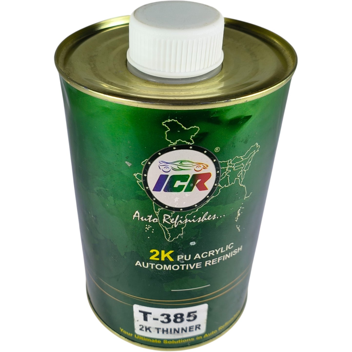 Title: ICR T-385 2K PU Acrylic Automotive Refinish Thinner – High-Quality Solvent for Professional Paint Mixing and Spraying