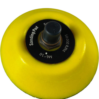 Multi-Stage Polishing Pad Kit – Wool, Foam, Velcro, DA/Rotary Compatible (Set of 5 Pads + Backing Plate)