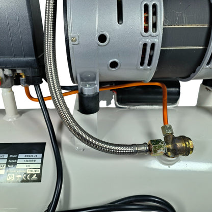 ICR Oil FREE Silent Air Compressor – 24L Tank, 3/4HP, 8 Bar, Low Noise