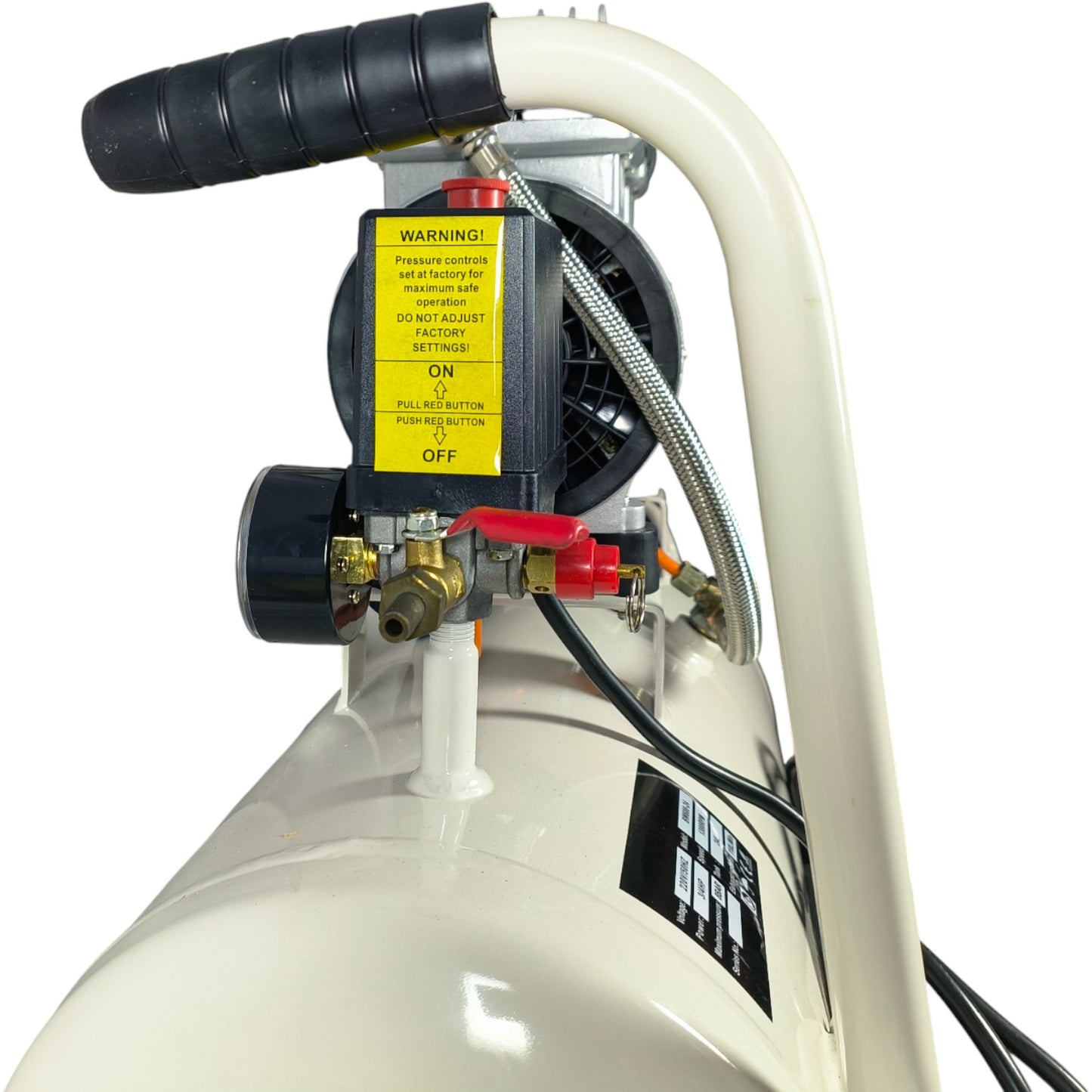 ICR Oil FREE Silent Air Compressor – 24L Tank, 3/4HP, 8 Bar, Low Noise