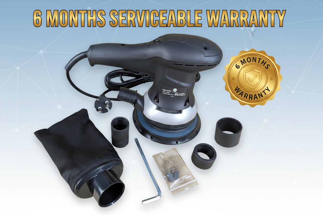 ICR ESO-9000 Random Orbital Sander | 350W | 150MM | 5800–10000 RPM | Auto Refinish Tool Light Weight , Low Noise