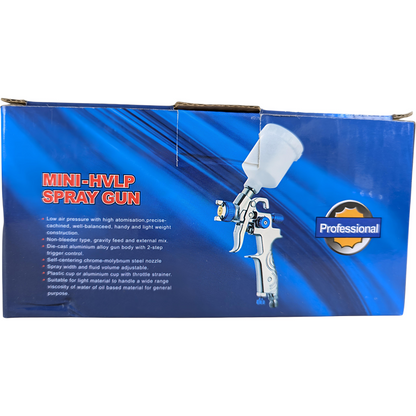 ICR Mini HVLP Spray Gun – High Atomization | Gravity Feed | Professional Painting Tool