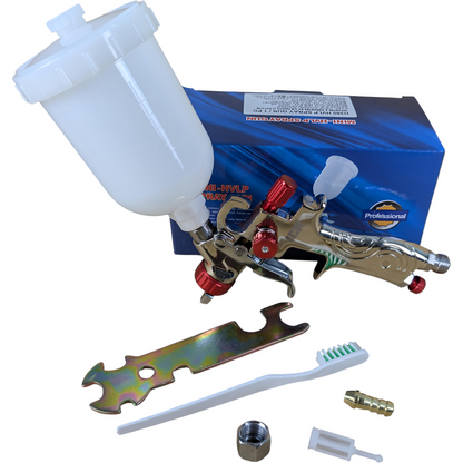 ICR Mini HVLP Spray Gun – High Atomization | Gravity Feed | Professional Painting Tool