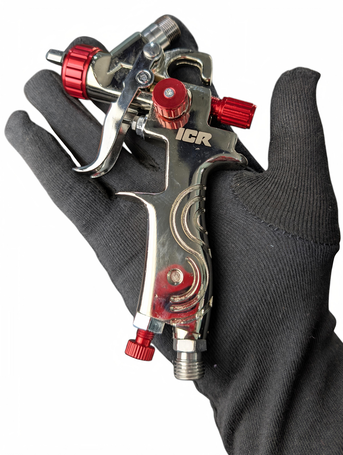 ICR Mini HVLP Spray Gun – High Atomization | Gravity Feed | Professional Painting Tool