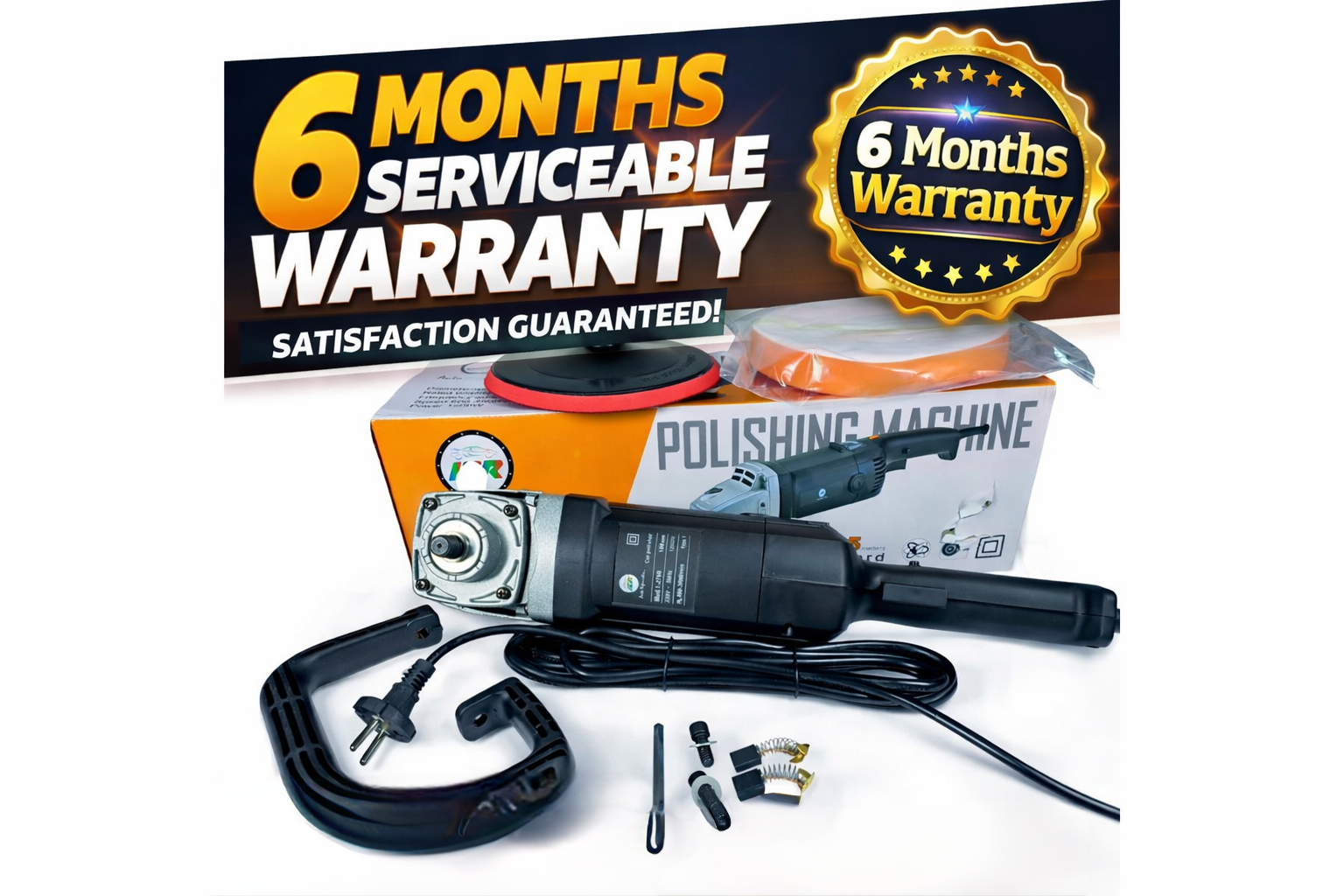 ICR Rotary Polishing Machine Kit –model no.  2700. 1200W, Variable Speed + Accessories