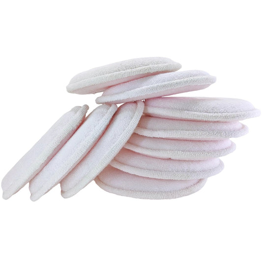 ASHU PADS 8 Inch 100% cotton microfiber Polishing & Buffing Pads – Pack of 10 (White)