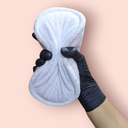 ASHU PADS 8 Inch 100% cotton microfiber Polishing & Buffing Pads – Pack of 10 (White)