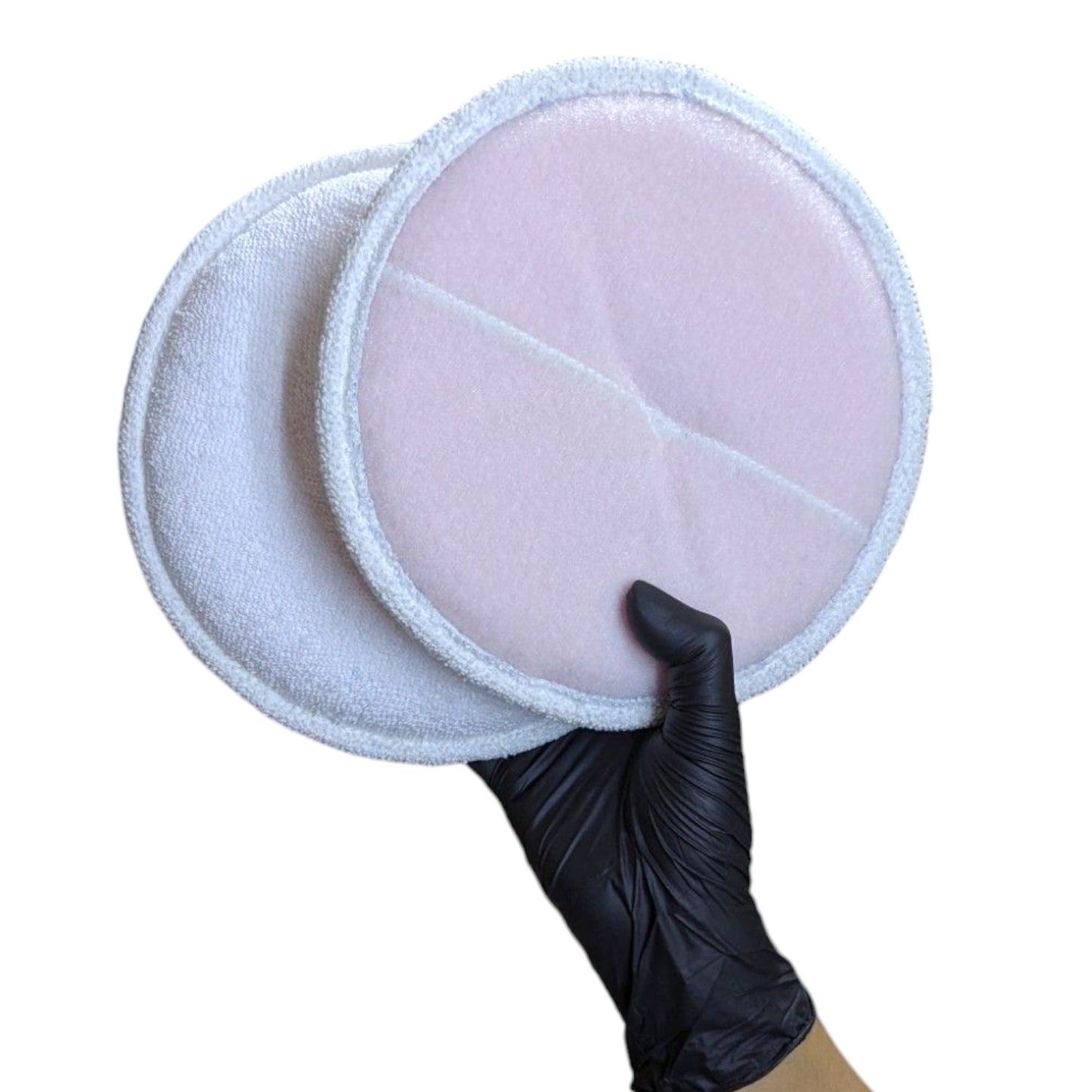 ASHU PADS 8 Inch 100% cotton microfiber Polishing & Buffing Pads – Pack of 10 (White)