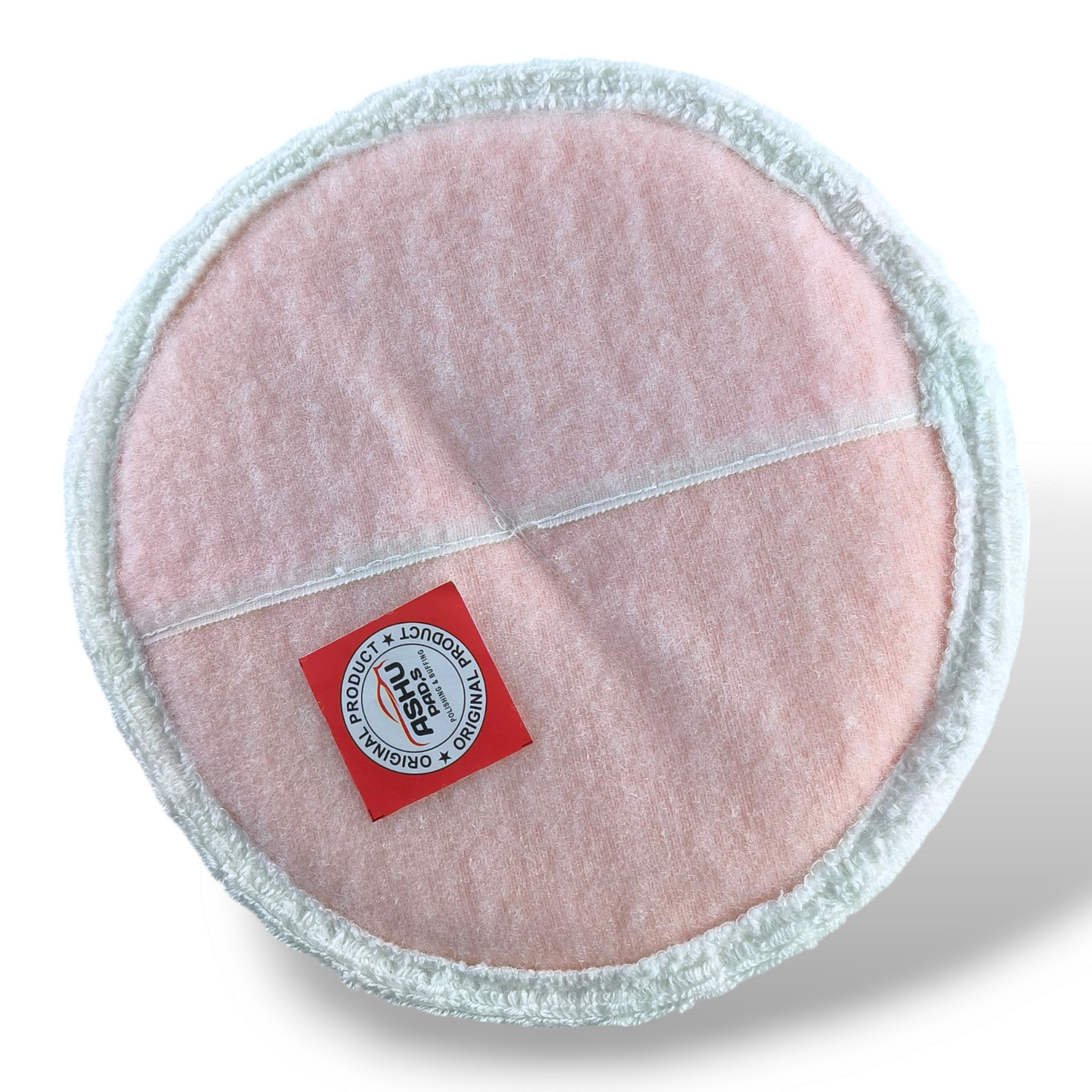 ASHU PADS 8 Inch 100% cotton microfiber Polishing & Buffing Pads – Pack of 10 (White)