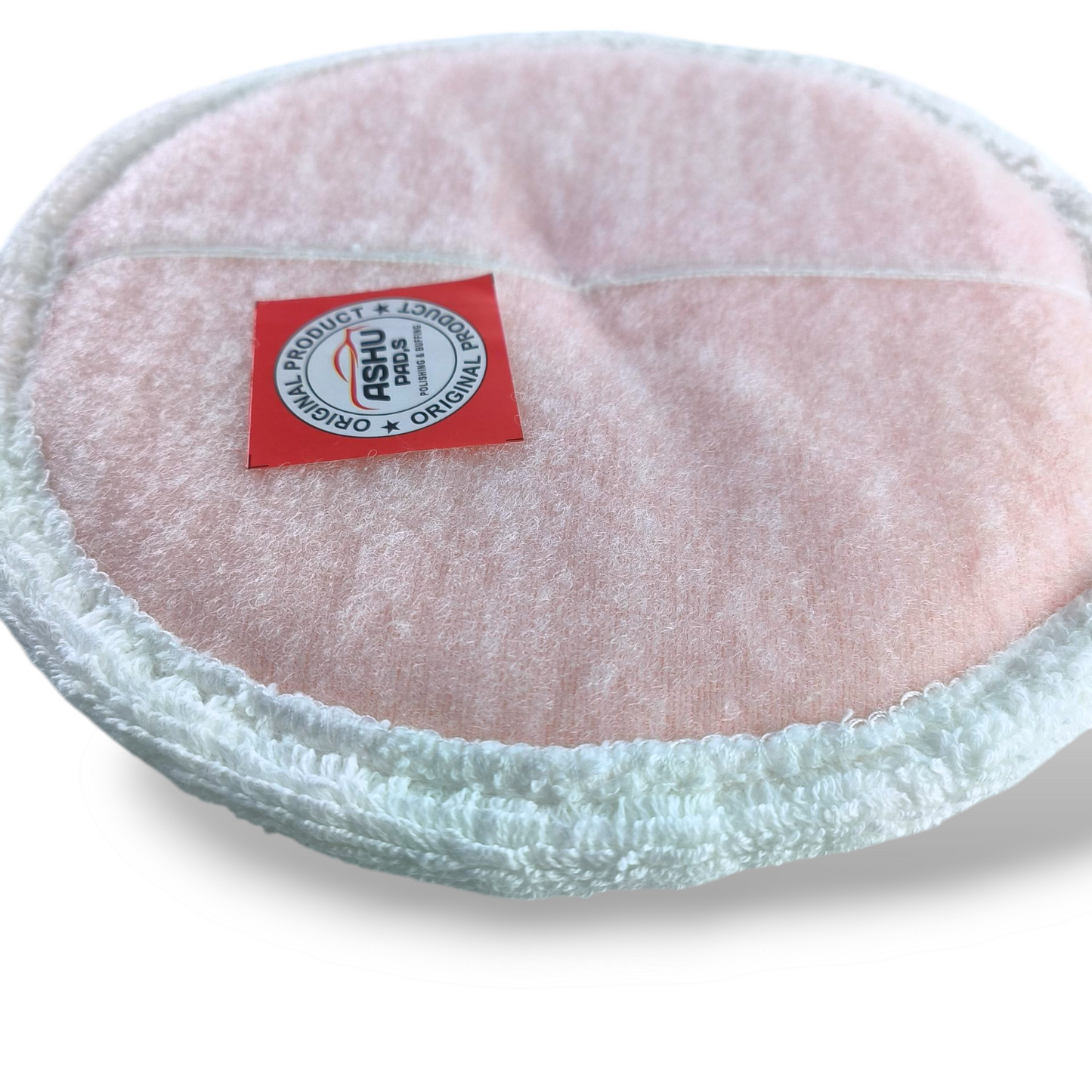 ASHU PADS 8 Inch 100% cotton microfiber Polishing & Buffing Pads – Pack of 10 (White)