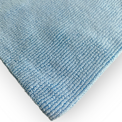 ASHU PADS Premium Edge Less Microfiber Detailing Cloth for Car/Ceramic Coatings, Strong Dry, Edgefree (1, Turtle Blue) ( 40X40 CM 380 GSM Pack of 2)