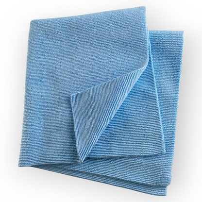 ASHU PADS Premium Edge Less Microfiber Detailing Cloth for Car/Ceramic Coatings, Strong Dry, Edgefree (1, Turtle Blue) ( 40X40 CM 380 GSM Pack of 2)