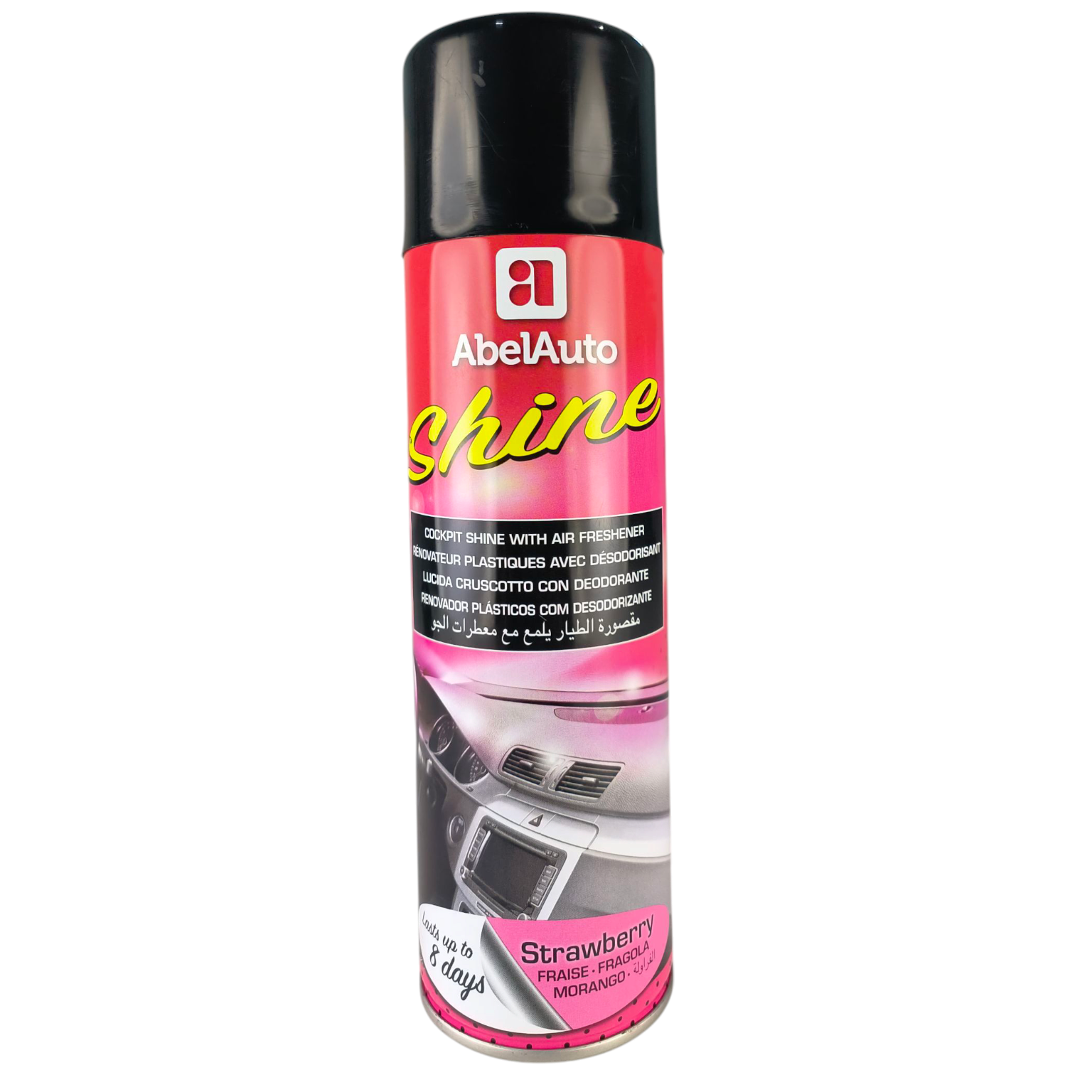 Abel Auto Shine Cockpit Spray – Strawberry Scent – 500ml