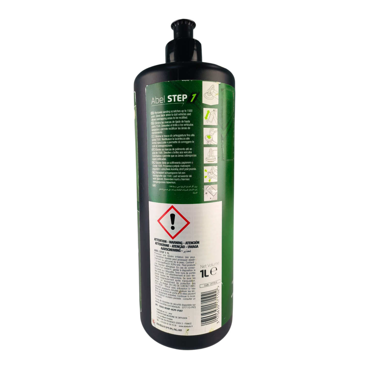 Abel Auto STEP 1 – High-Performance Polishing Compound (1L)