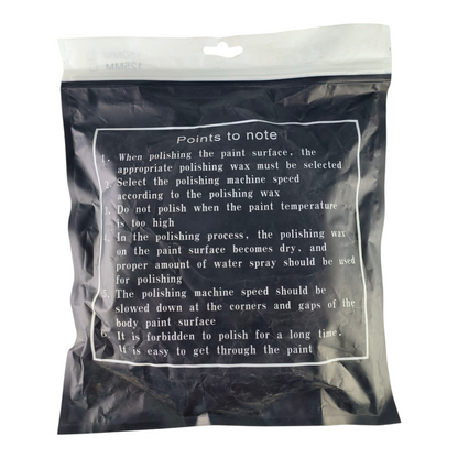 5-Inch Dual Action Polishing Pad – Yellow Foam Buffing Pad with Hex Grip Surface & Hook-and-Loop Backing