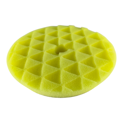 5-Inch Dual Action Polishing Pad – Yellow Foam Buffing Pad with Hex Grip Surface & Hook-and-Loop Backing