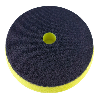5-Inch Dual Action Polishing Pad – Yellow Foam Buffing Pad with Hex Grip Surface & Hook-and-Loop Backing