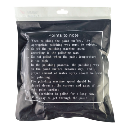 ( 150mm 6 inch ) Gray Foam Buffing Pad – Hook & Loop Polishing Pad for Car Detailing