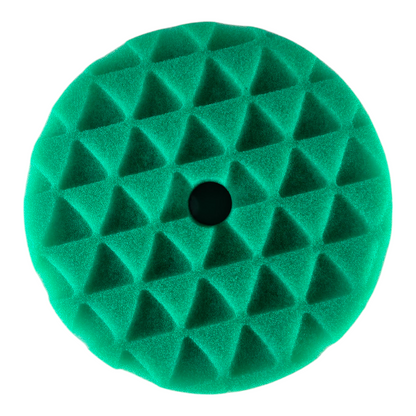 High-Density Triangle Foam Polishing Pad – Green – 5-Inch Buffing Pad for Car Detailing