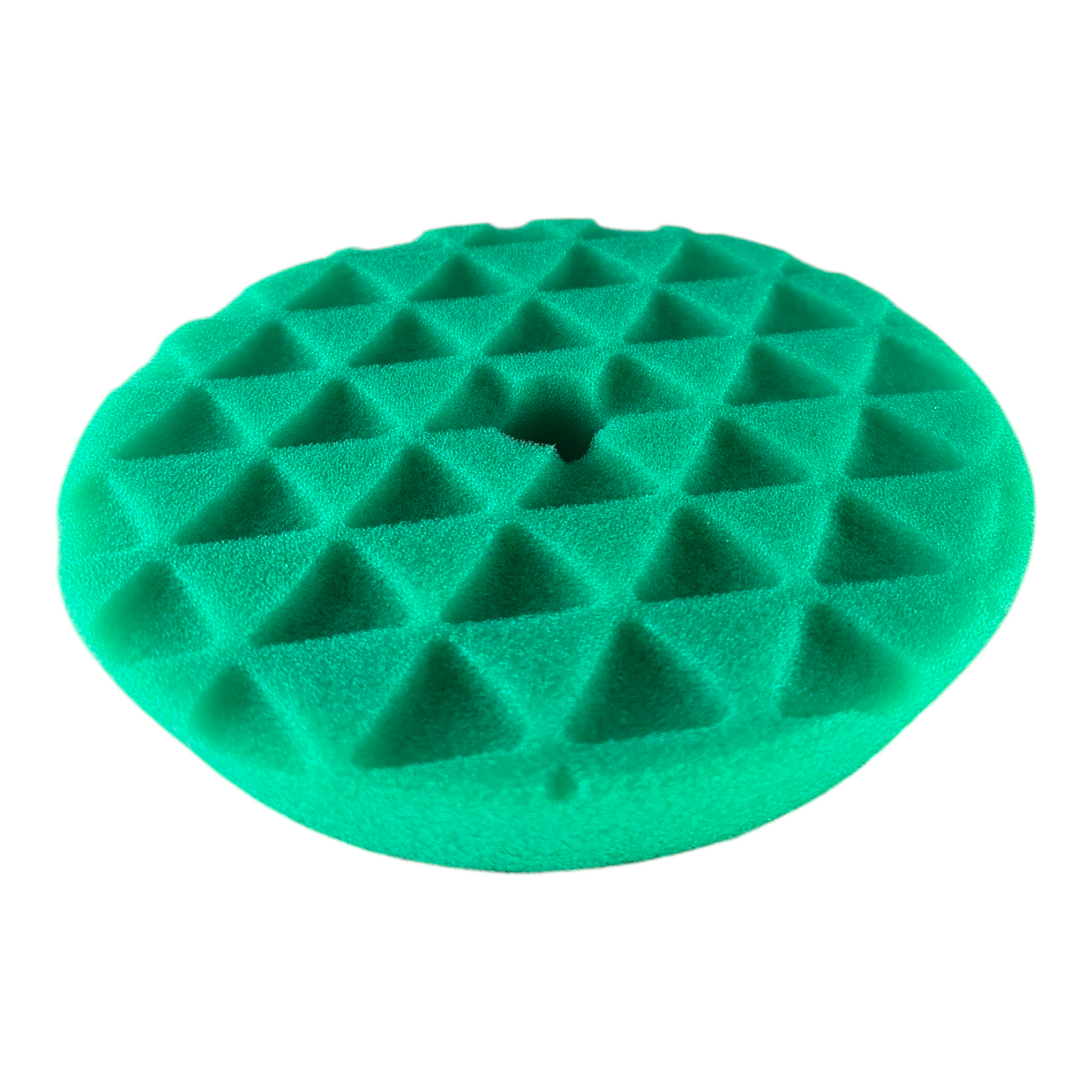 High-Density Triangle Foam Polishing Pad – Green – 5-Inch Buffing Pad for Car Detailing