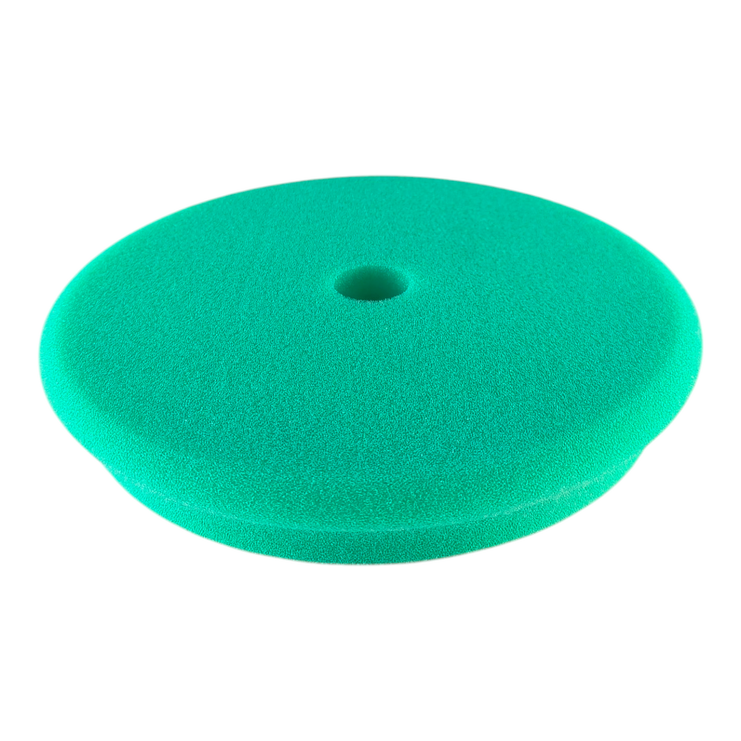 Green Foam Polishing Pad with Center Hole – Hook & Loop Backing for Car Buffing & Paint Correction – Medium Cut, 6 Inch