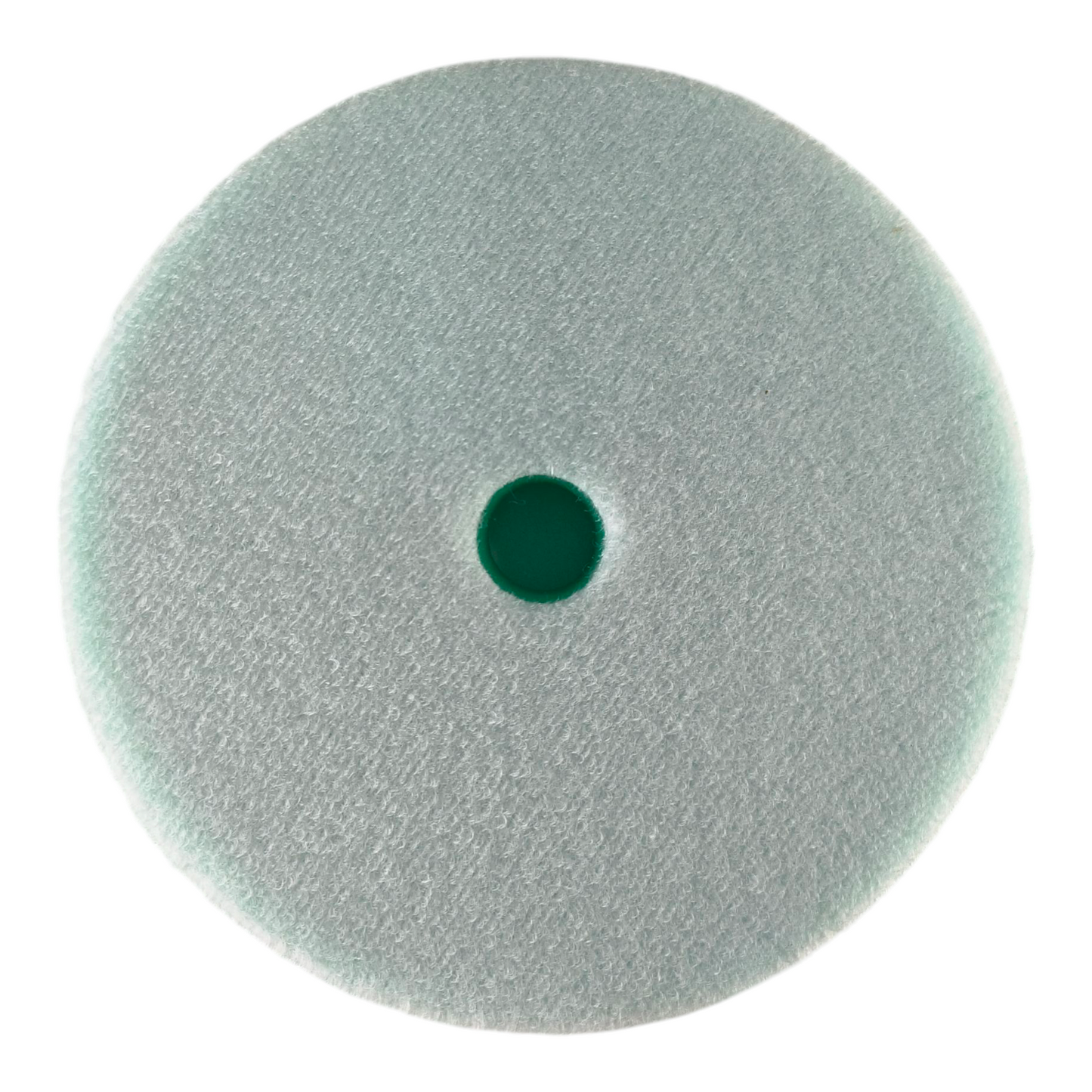 Green Foam Polishing Pad with Center Hole – Hook & Loop Backing for Car Buffing & Paint Correction – Medium Cut, 6 Inch