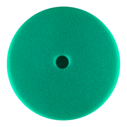 Green Foam Polishing Pad with Center Hole – Hook & Loop Backing for Car Buffing & Paint Correction – Medium Cut, 6 Inch