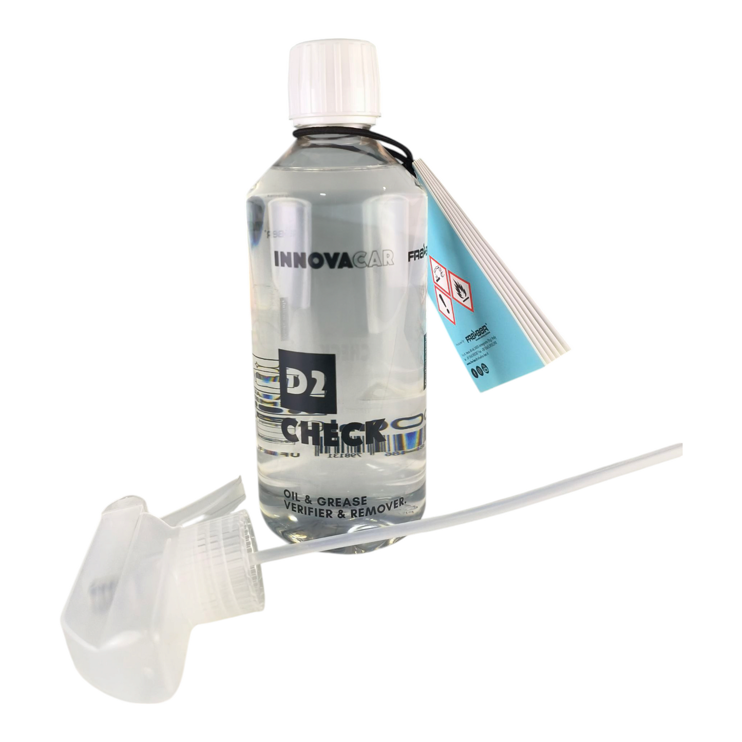 D2 Check by Innovacar (Fra-Ber) – Oil & Grease Verifier & Remover (500 ml)