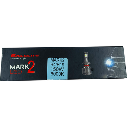 Excelite Mark 2 LED Headlight Bulb | 150W | 6000K | Ultra Bright Car Headlamp with Korean Technology