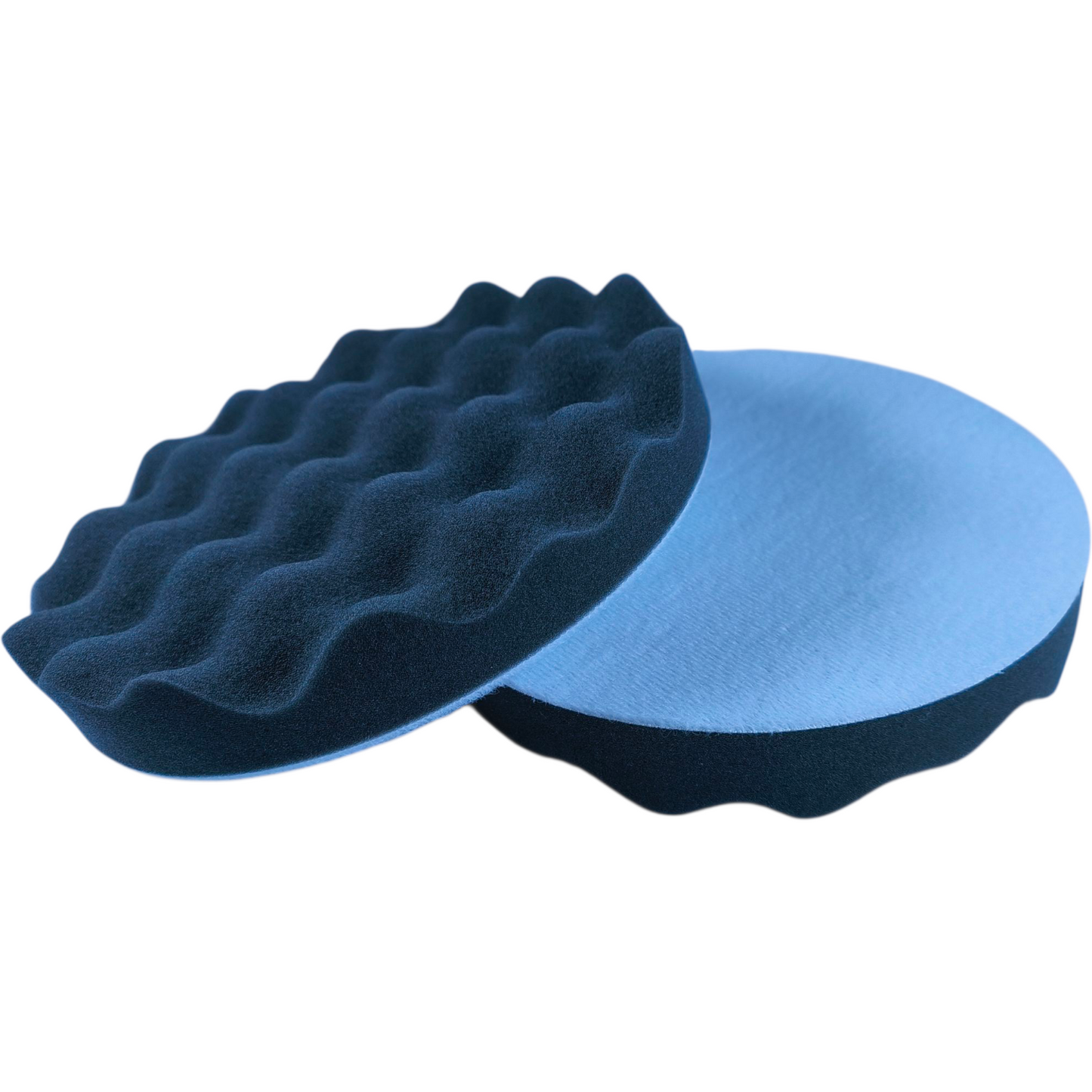 ( 180 mm 7 inch )  Premium Wavy Black Foam Polishing Pad – Ultra-Soft, Cool-Running Finish ( PACK OF 2 )