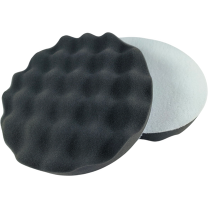 ( 180 mm 7 inch )  Premium Wavy Black Foam Polishing Pad – Ultra-Soft, Cool-Running Finish ( PACK OF 2 )