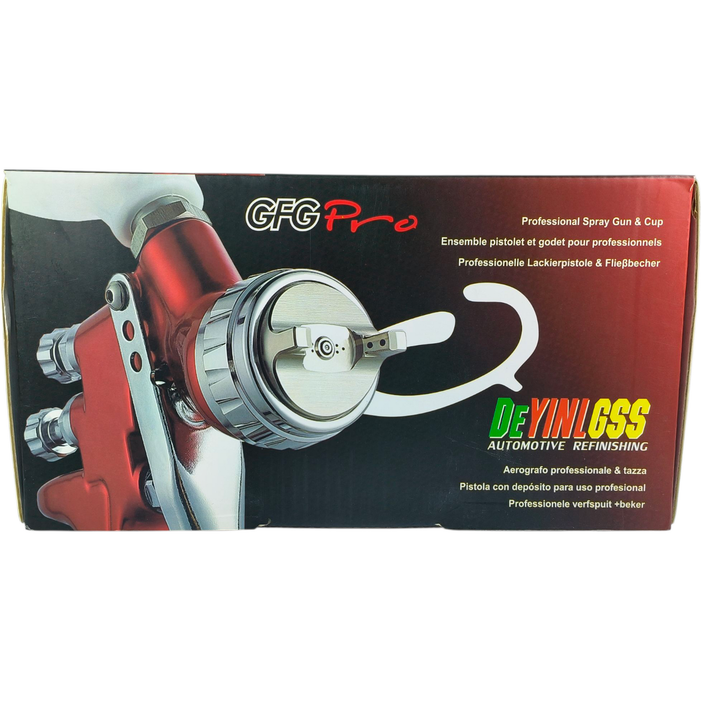 DEYINLGSS GFG Pro Gravity Spray Gun 1.3 MM with 600ml Cup | Professional Automotive Refinishing Tool