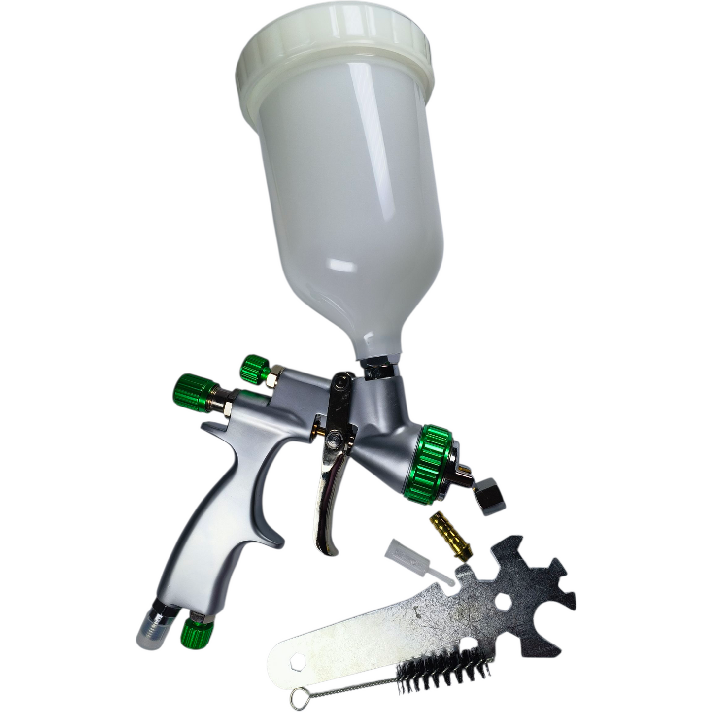 H-899P Extreme Quality Auto Refinishing Spray Gun Kit – Professional HVLP Paint Sprayer with Cleaning Tools