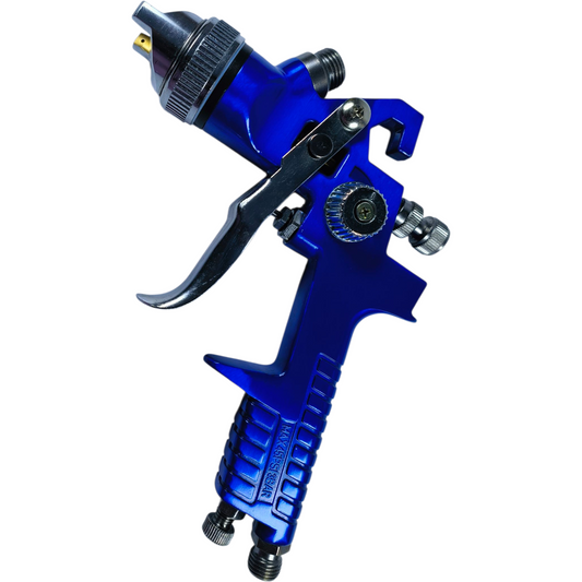 ICR H827 European Standard HVLP Spray Gun Kit for Automotive Refinishing – 600ml Cup, Multi Nozzle Set (1.4/1.7/2.0mm), Complete Tool & Cleaning Accessories