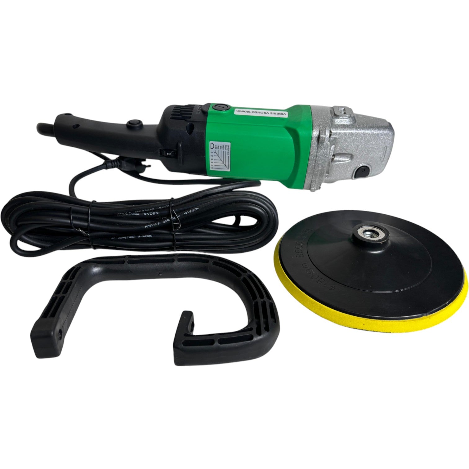 VIBERIS VRONEO 180mm Electric Car Polisher Machine – Variable Speed 600-3000 RPM