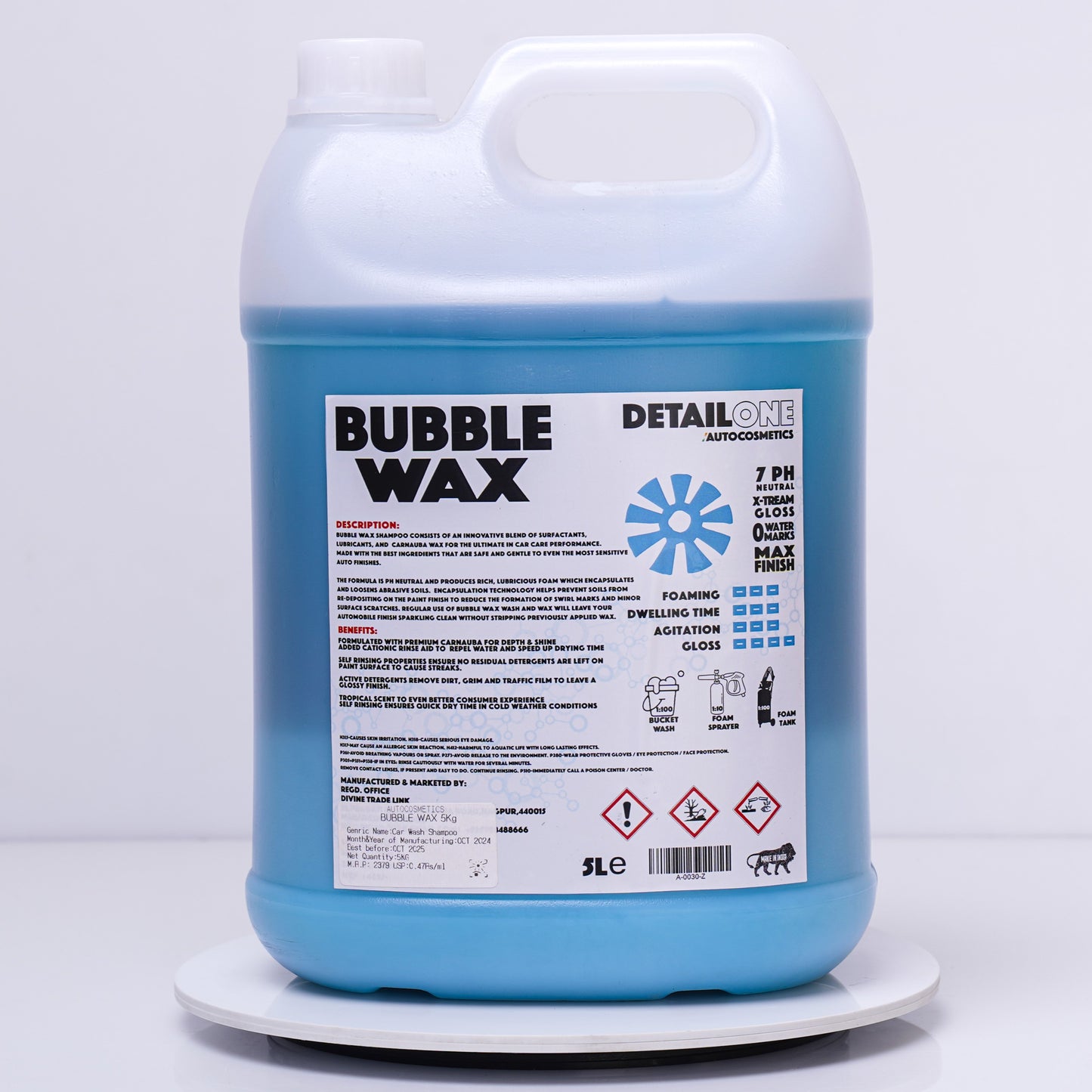 Bubble Wax – Premium Car Shampoo with Wax (5L)