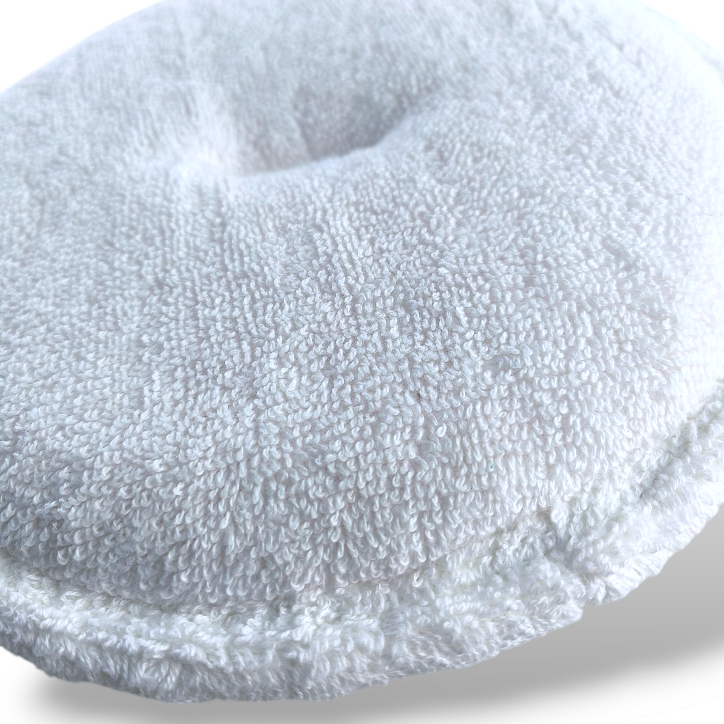 ASHU PADS 8 Inch 100% cotton microfiber Polishing & Buffing Pads – Pack of 10 (White)